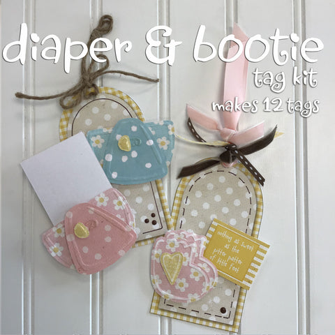 **Diapers and Booties Tag Kit