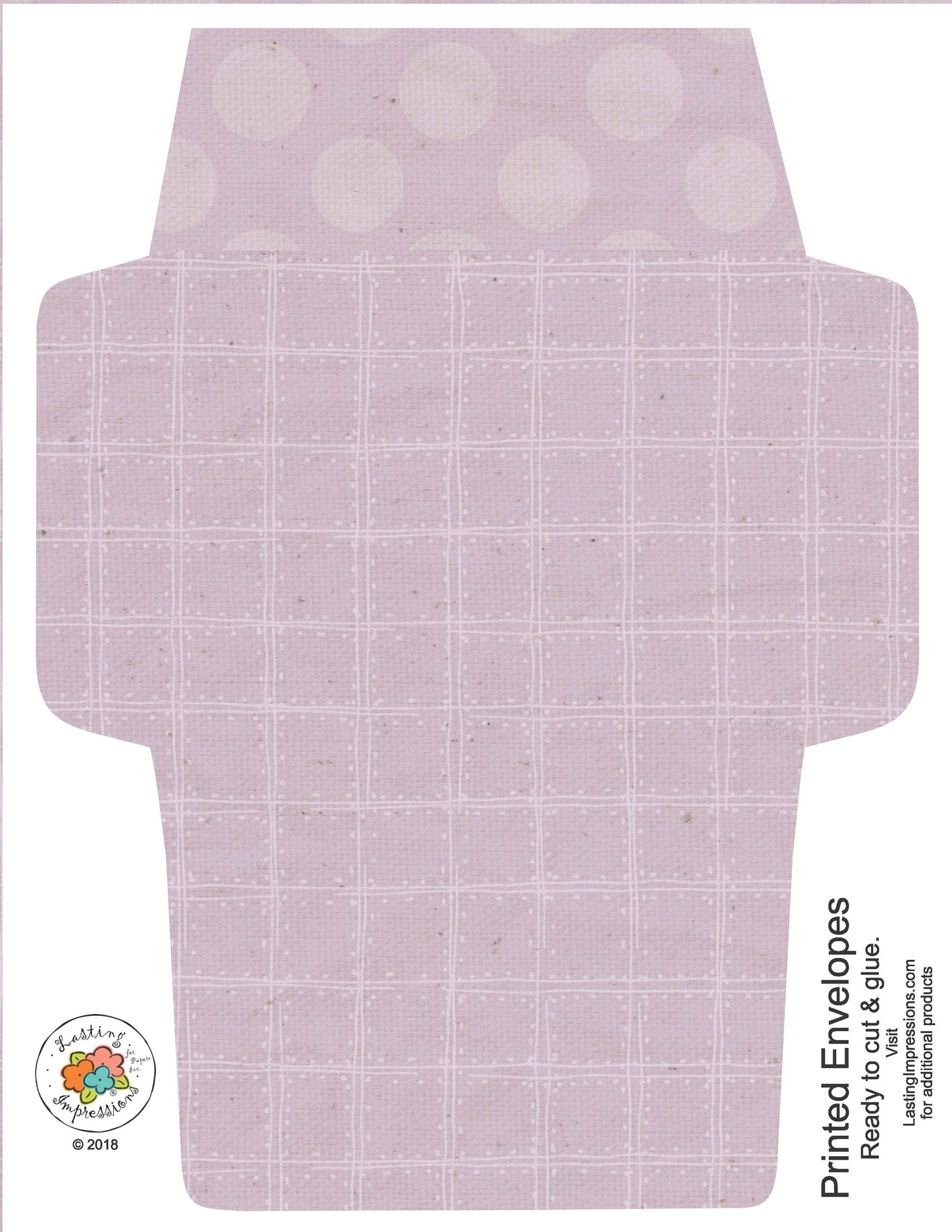 A2 Envelopes DIY Vintage Lilac Reversible