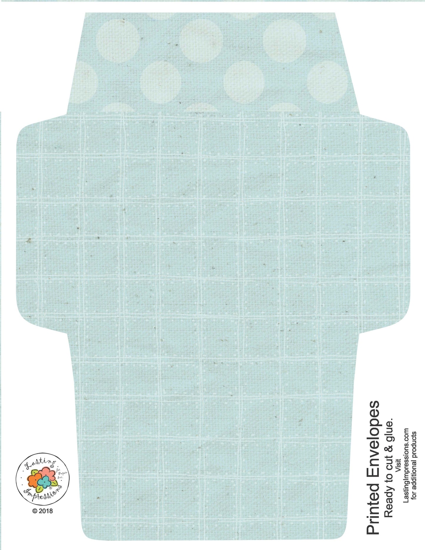 A2 Envelopes DIY French Blue Reversible