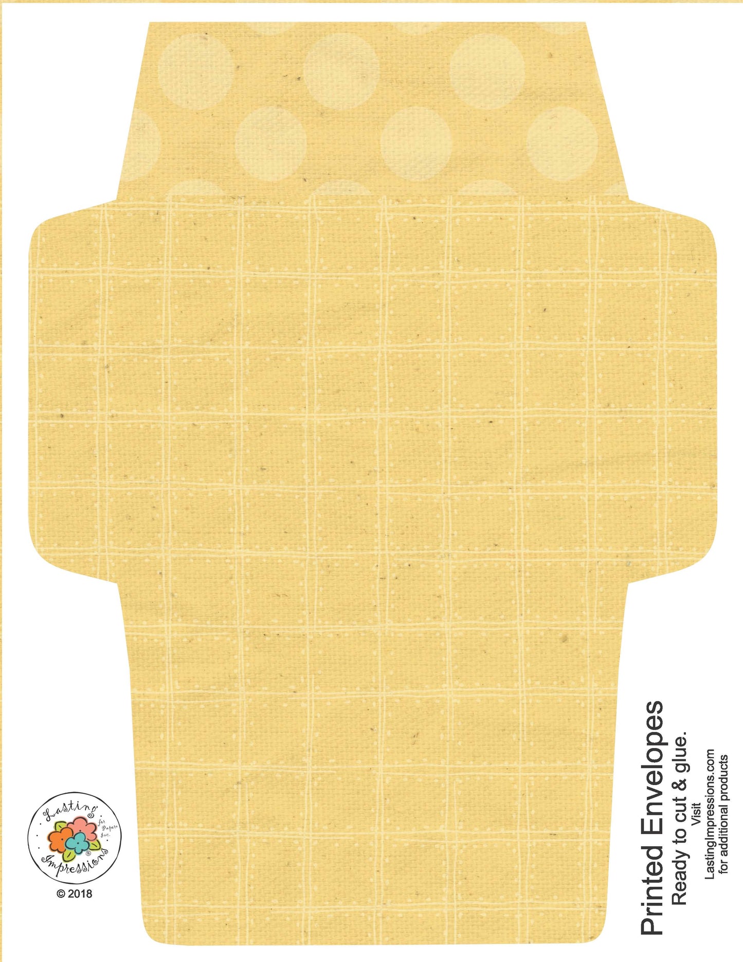 A2 Envelopes DIY Daylily Reversible