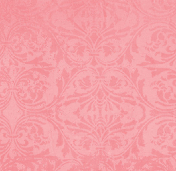 GBPDM8 - Gerber Daisy Pink Damask 8 1/2 x 11 - One Sheet