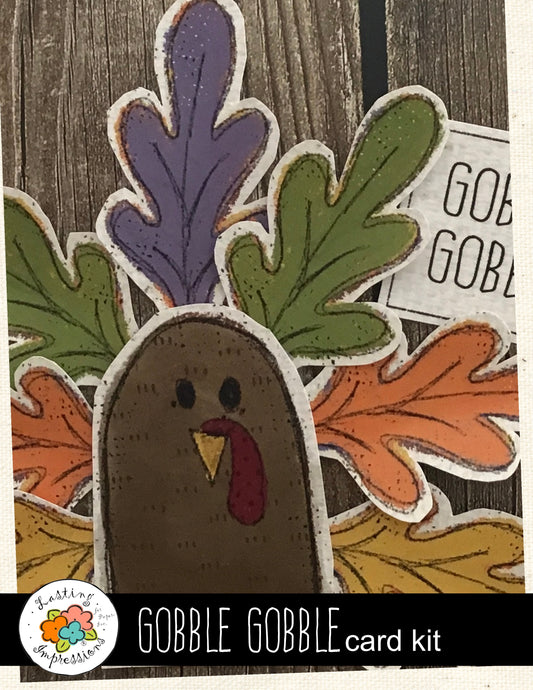 Gobble Gobble Card & Place Card/Tag Kit  - Create 2 of each