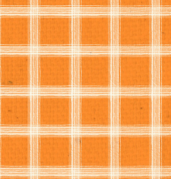 OYH - Orange w/Natural Plaid 8 1/2 x 11