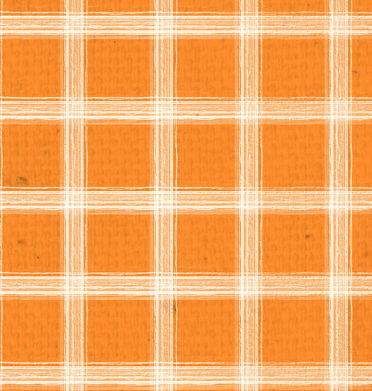 OYH - Orange w/Natural Plaid 8 1/2 x 11