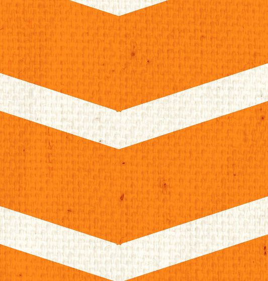 OYH - Orange Canvas w/Lg. Natural Chevron 8 1/2 x 11
