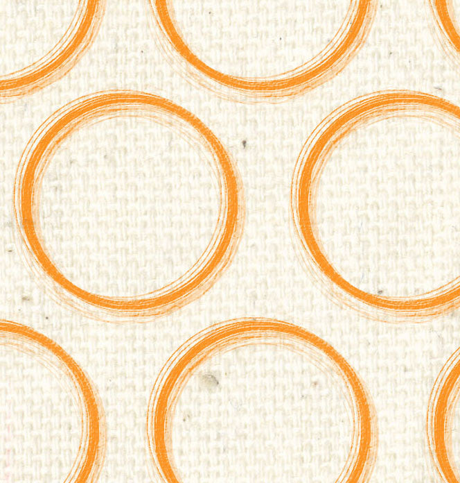 OYH - Natural Canvas w/Lg. Orange Circles 8 1/2 x 11