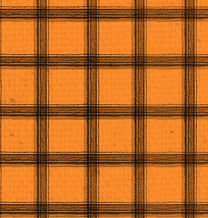 OYH - Orange Canvas w/Black Plaid 8 1/2 x 11