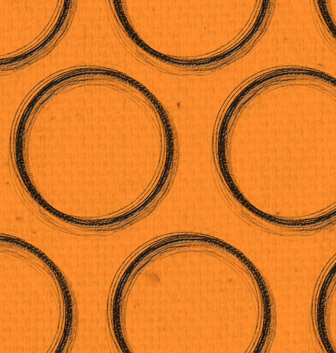 OYH - Orange Canvas w/Black Circles 8 1/2 x 11