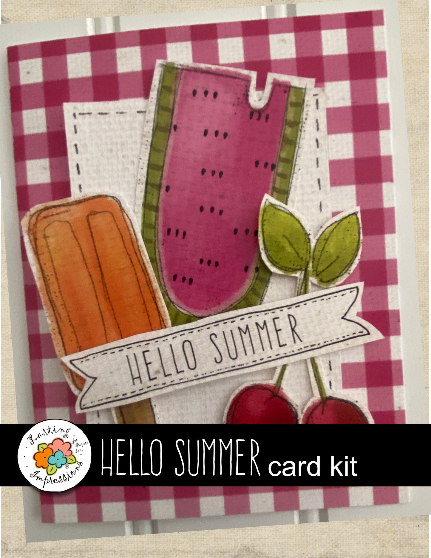 Hello Summer Card Kit, makes 2 each of 6 Cards & 2 Tags