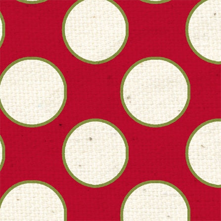 HB - Holly Berry Large Polka Dots 8 1/2 x 11 - One Sheet