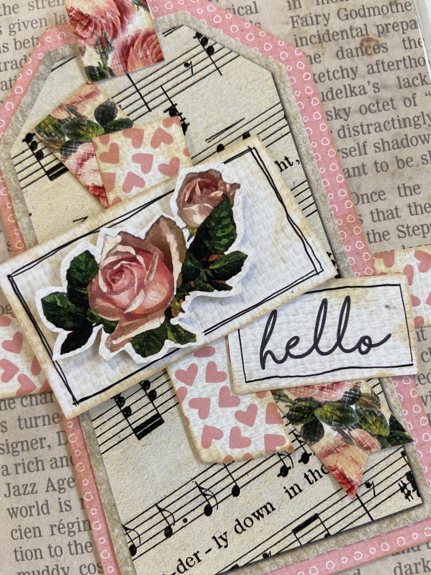 CCO20 - Card Cut Out #20 - Antique Rose