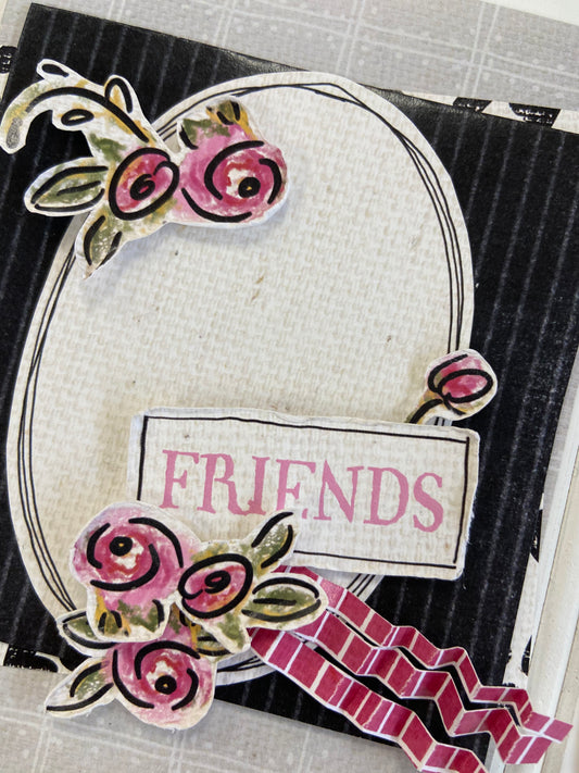 CCO22- Card Cut Out #22 - Rose Doodles