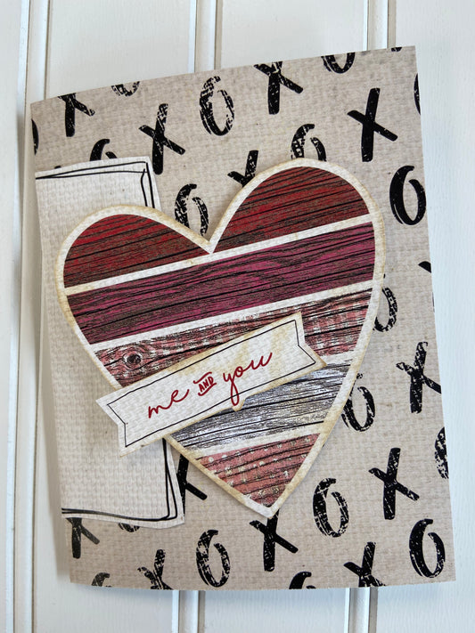 CCO26 - Card Cut Out #26 - Rustic Heart Piecing