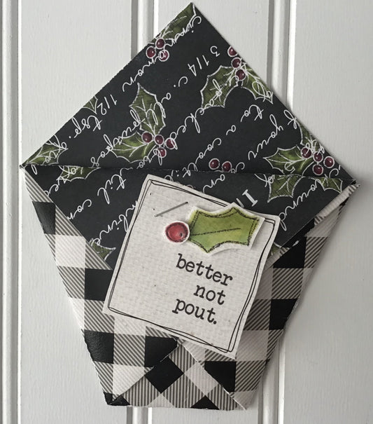 Buffalo Plaid & Holly Days Chalk Art DS Paper