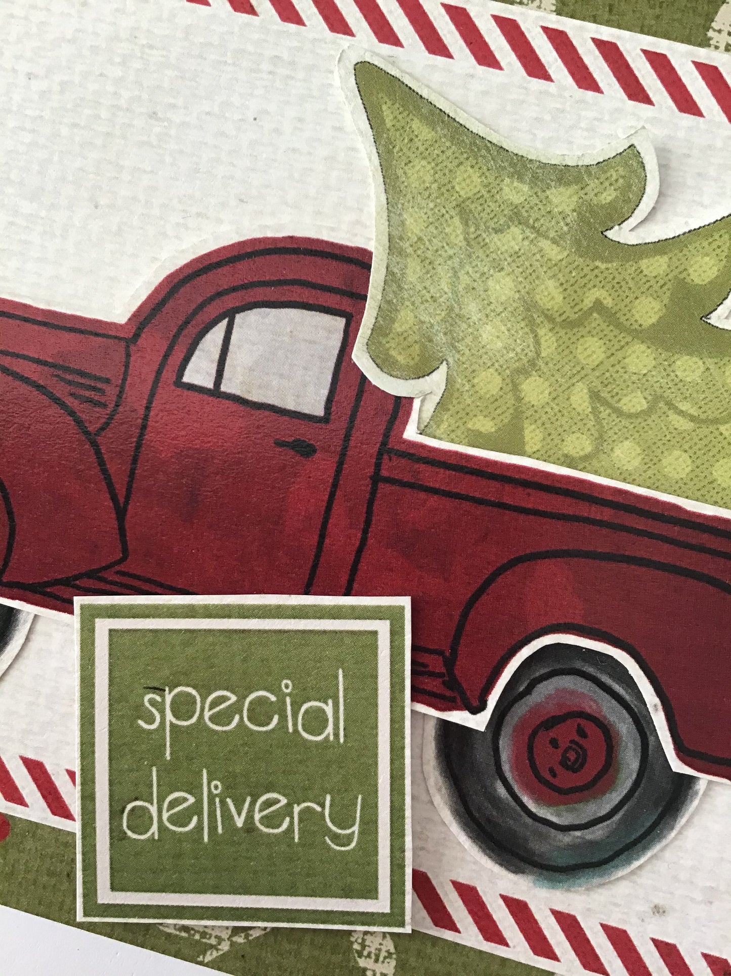 CCO120 - Card Cut Out #120 Christmas Truck with Tree