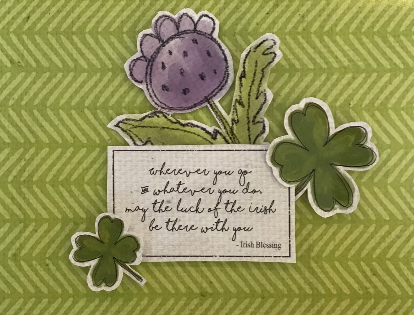 CCO140 - Card Cut Out #140 - Irish Luck