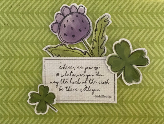 CCO140 - Card Cut Out #140 - Irish Luck