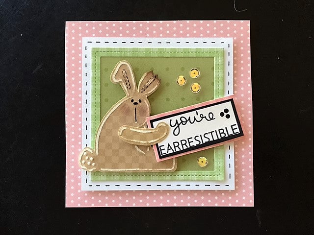 L9467 - BUNNY W/UMBRELLA TEMPLATE