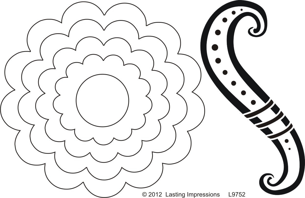 L9752 - Scalloped Frame - Swirl