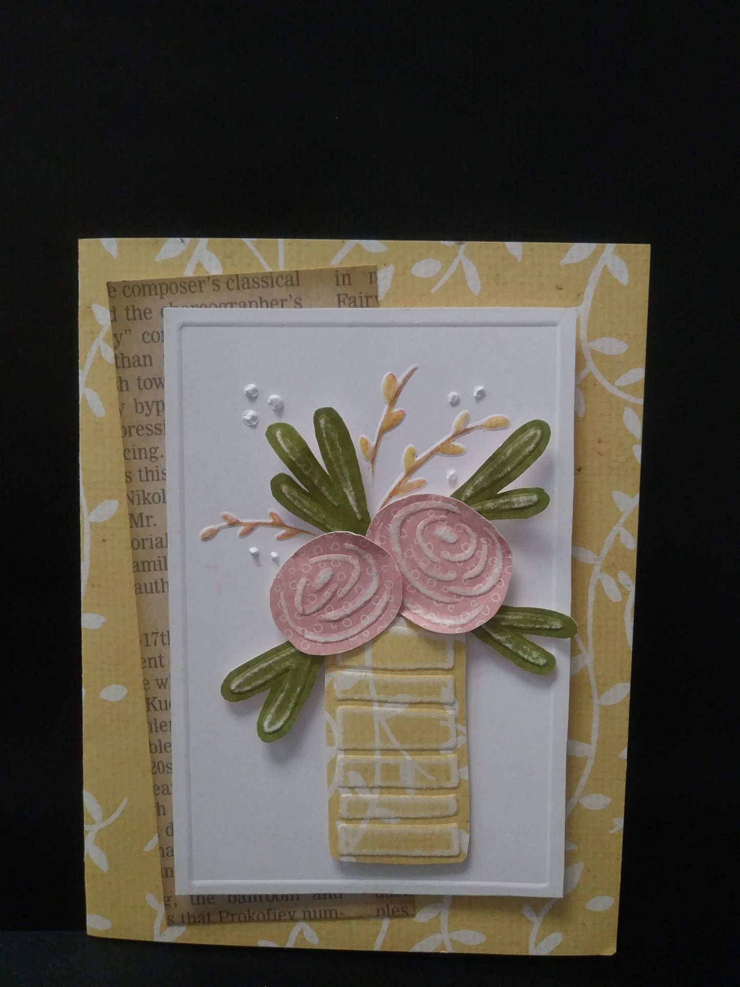 L9824-Striped Vase of Flowers