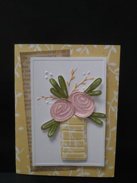 L9824-Striped Vase of Flowers