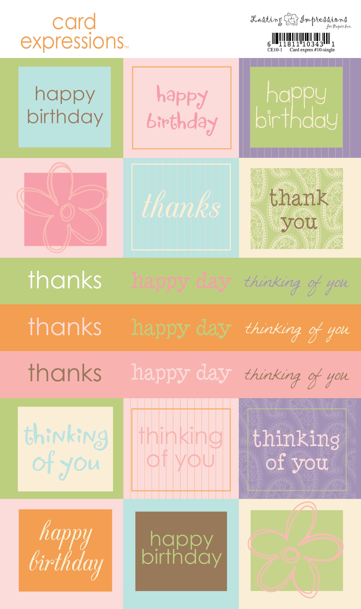 CE10 - SINGLE CARD EXPRESSIONS #10