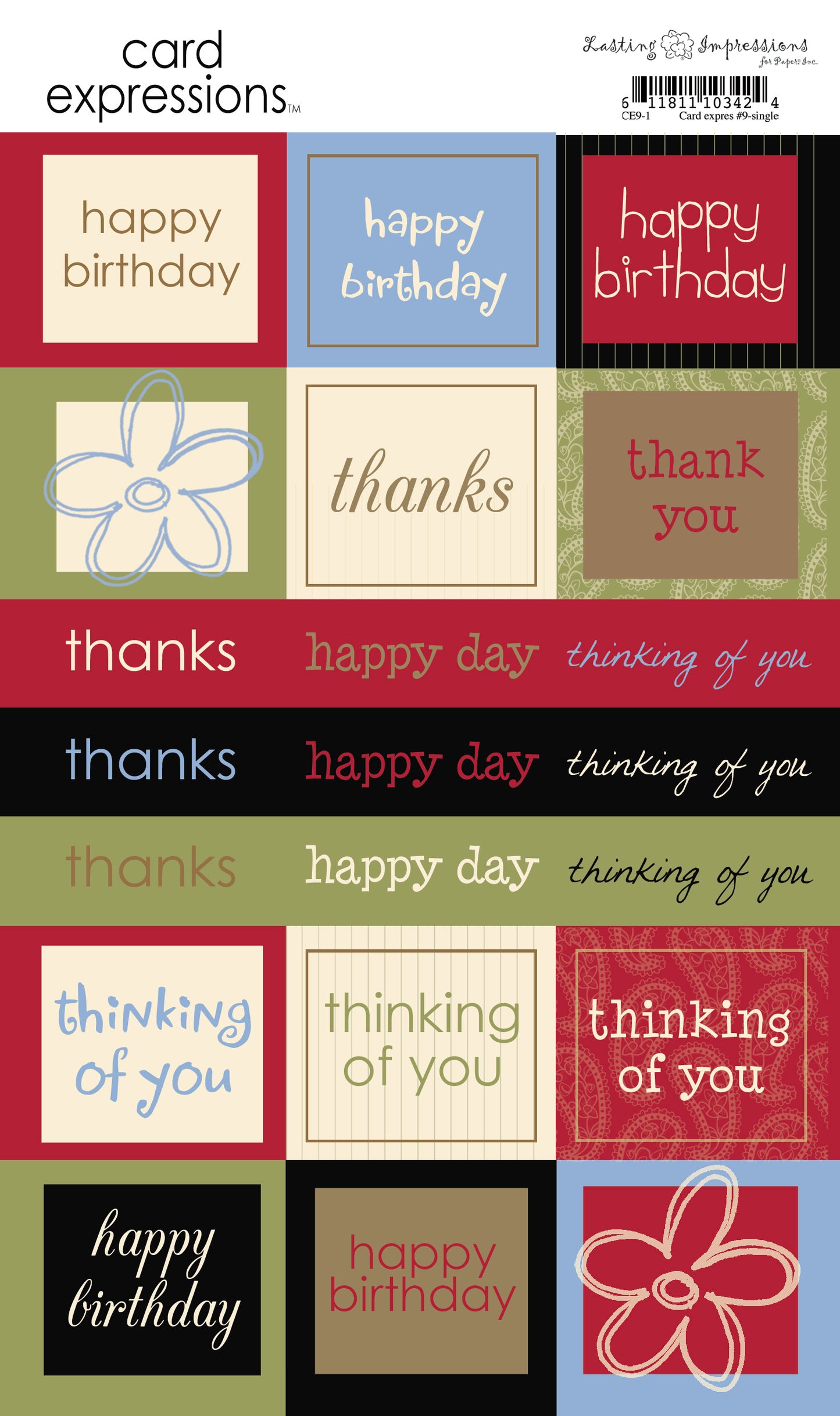 CE09 - SINGLE CARD EXPRESSIONS #9