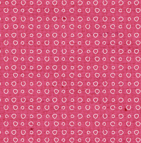 *PCDD8 Pink Cosmos Doodle Dots Paper  8 1/2