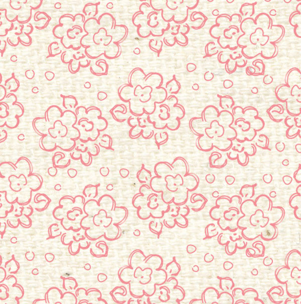 PGDF8  Pink Geranium Doodle Flowers Paper  8 1/2
