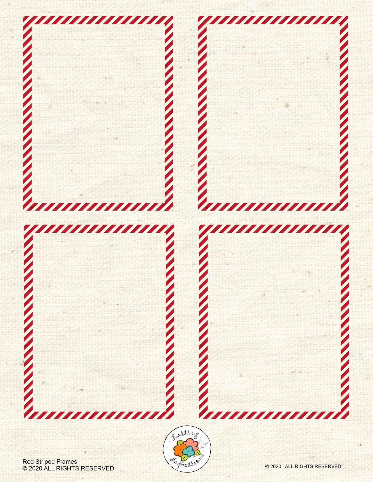 Frames - Striped Red Wagon