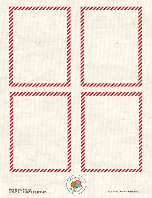 Frames - Striped Red Wagon