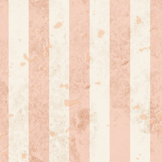 Rusty Peaches and Cream Stripes