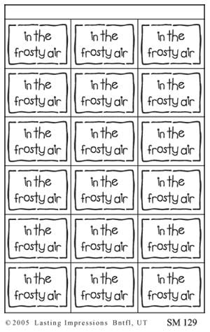 SM129 - IN THE FROSTY AIR - BRASS