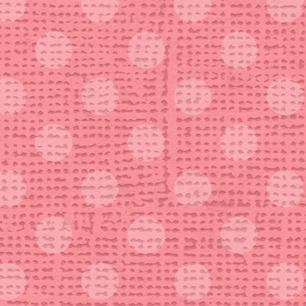 Linen Polka Dot Pink Geranium