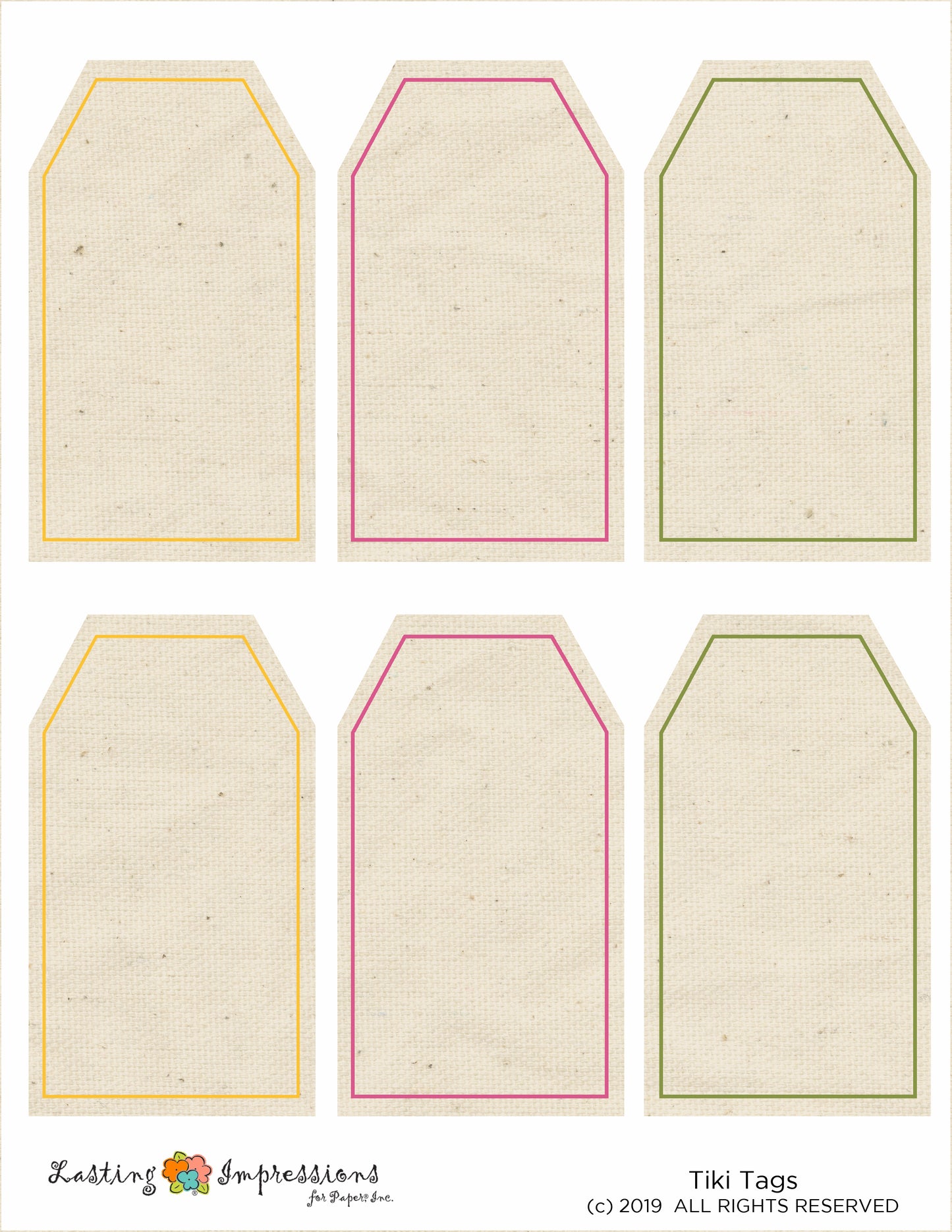 SCTG - Tiki Gift Tags