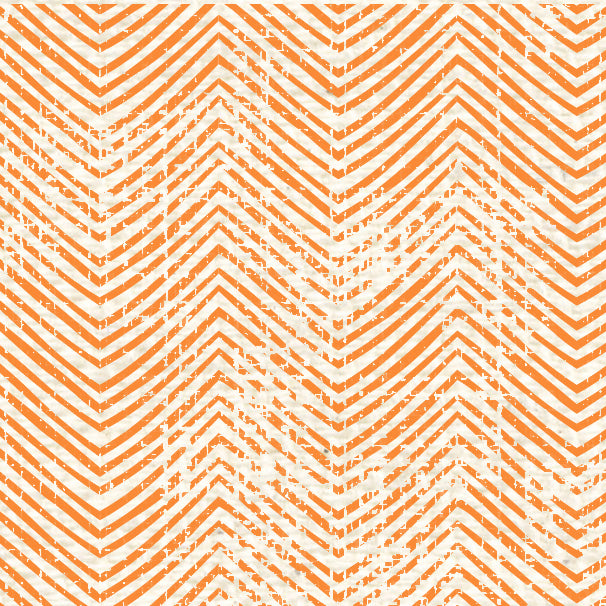 Orange Fizz Distressed Chevron