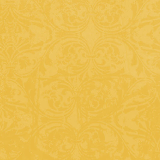 YDDM8 - Yellow Daisies Damask 8 1/2 x 11 - One Sheet