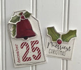 ********Merry Christmas Card & Tag Kit  - Create 2 of each
