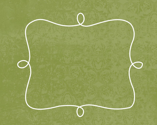 DFCGMG - Doodle Frame Cards Garden Moss Green - 10 card pack