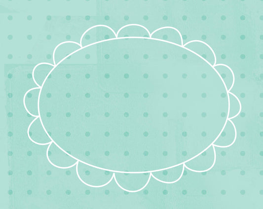 DFCGBA - Doodle Frame Cards Gentle Breeze Aqua - 10 card pack