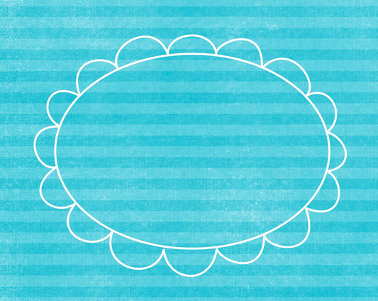 DFCBR - Doodle Frame Cards Blue Raspberry - 10 card pack