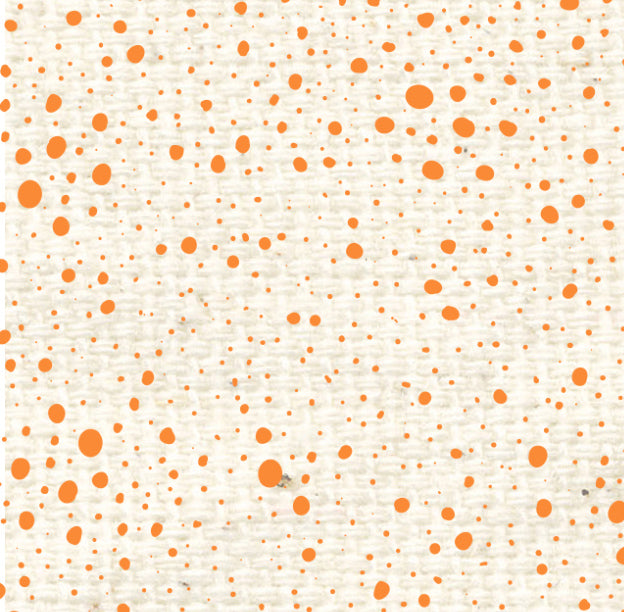 Spattered Orange Poppy Reverse Cardstock