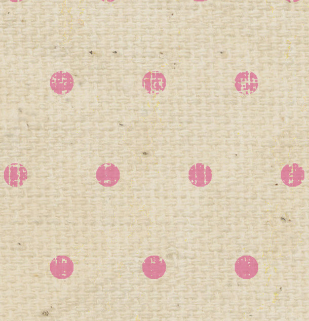 Pink Cosmos Tea Stained Dots Cardstock