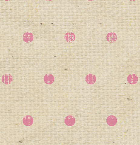 ******* Pink Cosmos Tea Stained Dots Cardstock