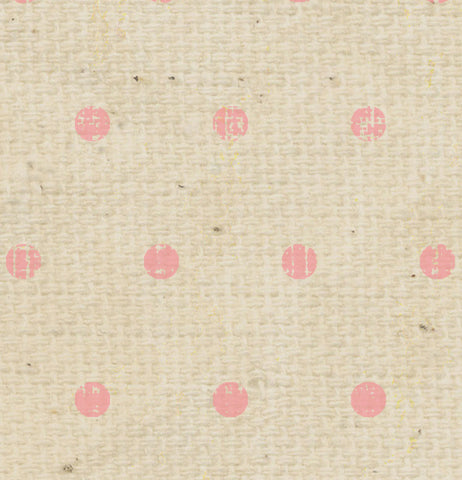 ******* Pink Geranium Tea Stained Dots Cardstock