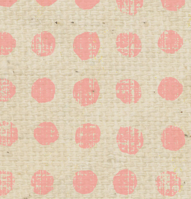 Pink Geranium Tea Stained Stacked Dots Cardstock