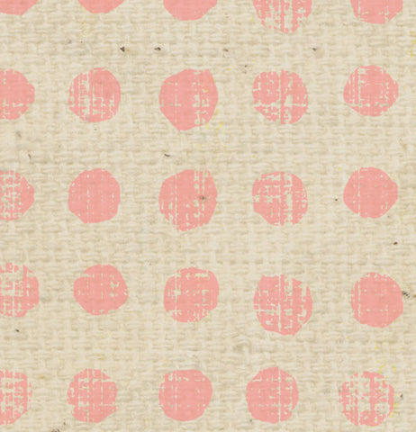 ******* Pink Geranium Tea Stained Stacked Dots Cardstock