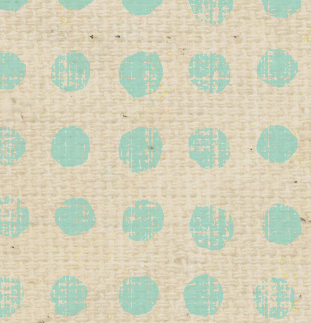 Sea Foam Tea Stained Stacked Dots Cardstock