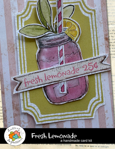 Fresh Lemonade Handmade Card  Kit, makes 2 each of 6 Cards
