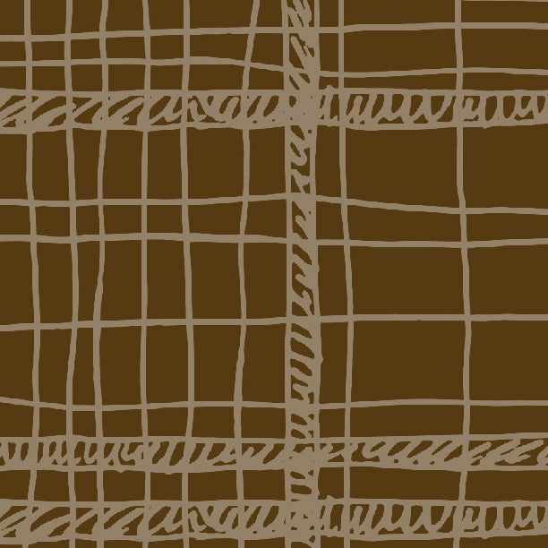 Chocolate Cake Messy Plaid Cardstock 37-103